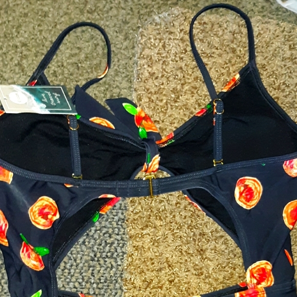 NWT*XL* EIDON gorgeous Peach Print High waist Surf Monokini* - Picture 6 of 15